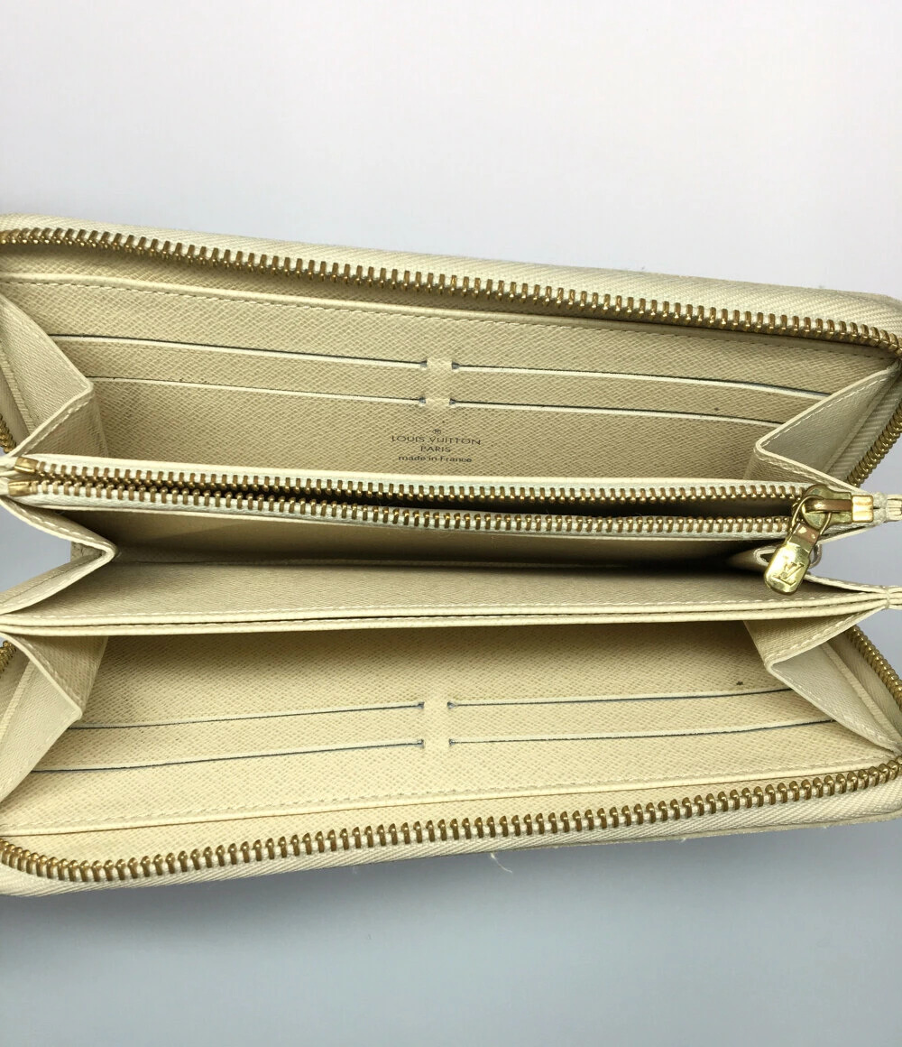 Louis Vuitton Round Wallet Long Azur Zippy Zipper Damier